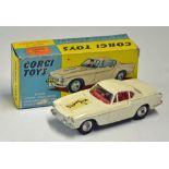 Corgi Toys The 'Saints' Car Volvo P1800 No. 258 white in original box, with decal, some browning