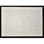 Hand Written Letter Erich Priebke 1913-2013 dated Rome 1998 while under house arrest, he was