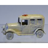 Taylor and Barrett Ambulance c1930 T & B of East Finchley in white with paper red-cross label intact