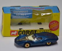 Corgi Toys Chevrolet Astro 1 Experimental Car No. 347 whizzwheels in blue with original box and