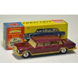 Corgi Toys Mercedes Benz No. 247 in red, with original box, wipers in working order, side skirts,