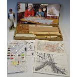 Model Boat Kit an unmade kit by Billing Boats a Will Everard in original box, t/w 12 x Drawings of