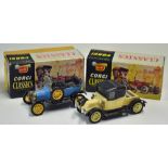 Corgi Classics to include 1910 Renault 9032 in cream, t/w 1915 Ford 9013 in blue (missing hood),