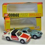 Corgi Toys Porsche Targa 911S Police Car No. 509 whizzwheels 'polizei' in original box, white and