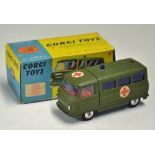 Corgi Toys Military Ambulance No. 354 green in original box, nice example, with driver, box is in