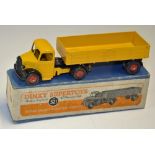 Dinky Super Toys Bedford Articulated Lorry No.521 a good yellow and black example in good, clean