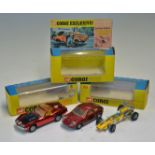 Corgi Toys Chevrolet Corvette Stingray Coupe 'Golden Jacks' red in original box, black bonnet,