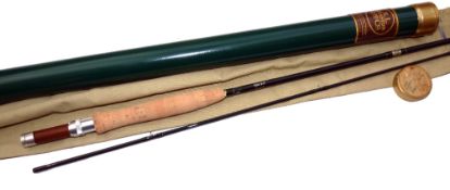 ROD: RL Winston of USA IM6 carbon trout fly rod, 8'6" 2 piece, 2.5oz, line rate 5, green blank, 6.5"