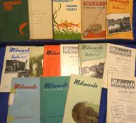 CATALOGUES: (15) Comprehensive Collection of 15 Milward's of Redditch Anglers guides, dates