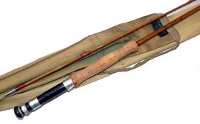 ROD: Hardy "Glen Beg" Neocane 8'6" 2 piece fly rod, No.NE8648, line rate 6, low bridge guides,