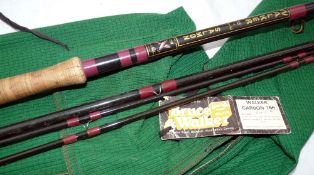 ROD: Bruce & Walker "The Walker Salmon" 15' 3 piece carbon salmon fly rod plus power tip, burgundy