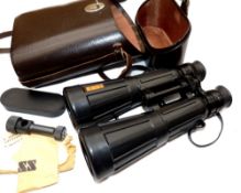 BINNOCULARS: Scarce pair of Carl Zeiss binoculars 8 x 56B, fine condition, blue tint glass lenses,