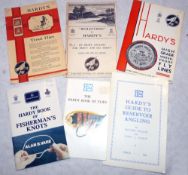 HARDY BOOKLETS (6): Hardy Reflections No3 6 page b/w booklet. Hardy Trout Flies folded leaflet,