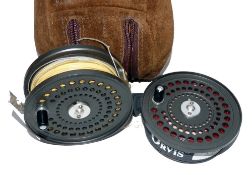 REEL & SPOOL: Orvis CFO 5 alloy bar stock fly reel, Made in England by Hardy, black handle, twin U