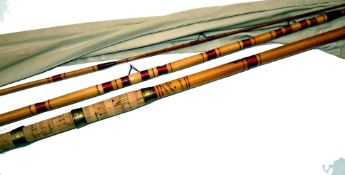 ROD: Aspindale of Redditch The Frank Banner Match rod, 13' 3 pce, whole cane button and mid