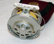 REEL: Hardy Angel 6/7 hi tech large arbour fly reel in fine condition, rear disc adjuster,