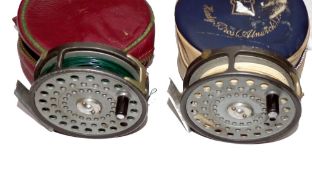 REELS: (2) Hardy The Princess light alloy fly fishing reel, 2 screw latch, heavy duty U shaped