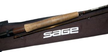ROD: Sage Graphite 3 RPL 9' 2 piece carbon trout fly rod, line rate 4, 2 3/4 oz, cork handle with