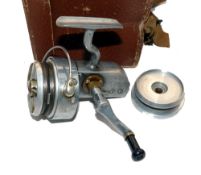 REEL: Hardy Altex No.2 Mk1V spinning reel, LHW folding handle, and metal spool with full bail arm,