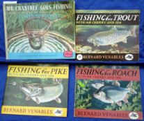 Four Bernard Venables signed books - "Mr Crabtree Goes Fishing" 9th ed 1961, "Fishing For Trout", "