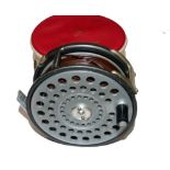 REEL: Hardy St Andrew alloy lightweight salmon fly reel, U shaped line guide stamped with Hardy