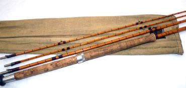 ROD: Hardy No.3 AHE Wood 12' 3 piece plus correct spare tip, Palakona salmon fly rod, No.H51547A,