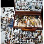 SALMON FLY COLLECTION: large collection of modern hair wing and Waddington style salmon flies,