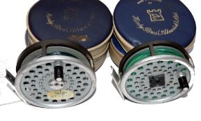 REELS (2): Hardy Marquis 8/9 alloy fly fishing reel, 2 screw latch, U shaped line guide, smooth
