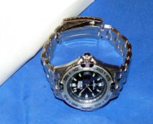 WATCH: Abu Garcia Unisex stainless wrist watch, colt pattern, 40mm case excluding crown, blue