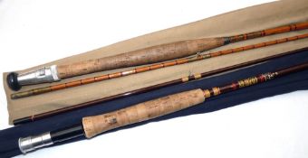 RODS: (2) Hardy Fibalite Perfection 8' 2 piece trout fly rod, fine condition, line rate 6, keeper