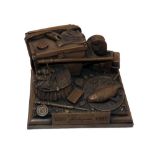 BRONZE: David Hughes bronze for Shakespeare 1987-1997 commemorative cast, No.33/900, showing anglers