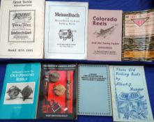 CATALOGUES: (8) Collection of 8 USA reel and tackle collecting ref books inc. Homel D  signed ,Old