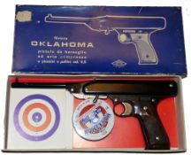 COLLECTORS AIR PISTOL: Vintage Nuova Oklahoma .177 air pistol, Made in Italy, break barrel, fixed