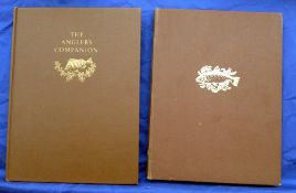 Two signed Bernard Venables books - "The Angler's Companion" 1st ed 1958, brown cloth binding,