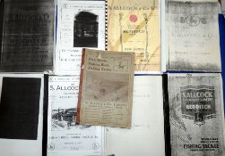 CATALOGUES: (9) Rare original Allcock's 1909 Wholesale price List catalogue, decorative card covers,