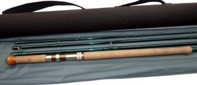 ROD: Pete Spode Quicksilver Custom 15' 4 piece graphite salmon fly rod, little used condition, green