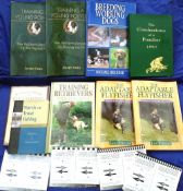 Collection of dog training and fishing books - 2 x Healey, J - "Training A Young Pointer" 1st ed