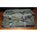 TRAVEL BAG: Orvis Angler's travel bag and trolley, in as new condition, measures 36"x16"x16", hard