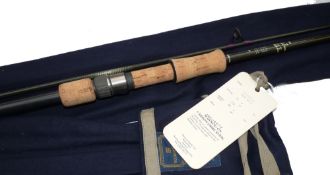 ROD: Hardy Favourite Carp No.1, 11' 2 piece carbon rod in as new condition, purple whipped lined