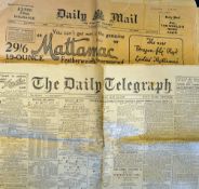 Selection of 1926 British Newspapers to include British Gazette 8th, 11th, 12th May, The Times