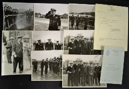 WWII Admiral Sir John Cunningham 1885-1962 First Sea Lord Original Photographs to include a signed
