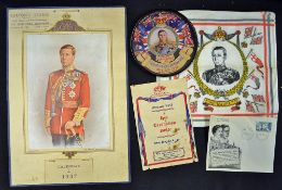 Royalty King Edward VIII Collection to include a large Burton Stores, Leominster Calendar, 1937 with