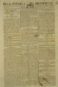 Bell's Weekly Messenger Newspaper 1803 dated 13 Feb with contents including the Trial of Colonel