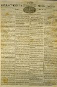 Bell's Weekly Messenger Newspaper 1829 dated 28 June contents include New London Bridge approaches