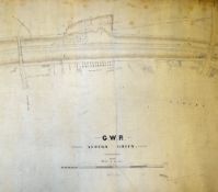 Railway GWR Acocks Green Railway Station plans hand drawn plans in colour of the Railway station,