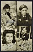 Autograph Selection of Signed Entertainment portrait photographs c1940s to include Anthony Wager,