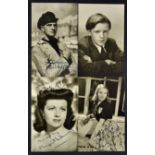 Autograph Selection of Signed Entertainment portrait photographs c1940s to include Anthony Wager,