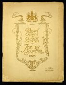 Entertainment Royal Opera Covent Garden 100th Anniversary Jubilee Souvenir 1908 an impressive 52