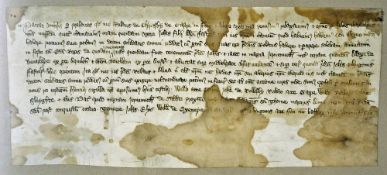 Norfolk 14th Century Vellum Indenture dated 1385 contents relate to John Falstaff son of Alexander