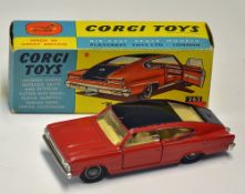 Corgi Toys Marlin by Rambler Sports Fastback No. 263 red and black in original box, minor marks to